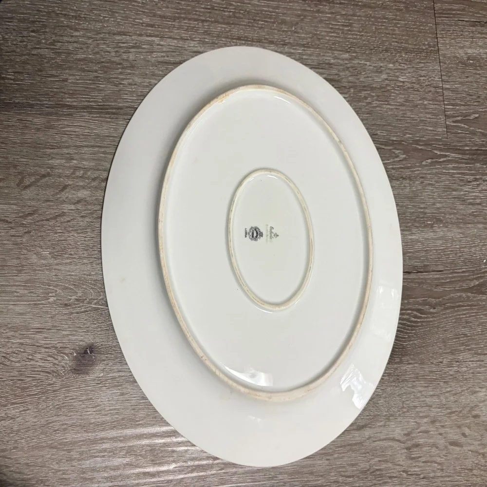 Eschenbach Bavaria Baronet China Lorna Oval Serving Platter Floral Gold Trim